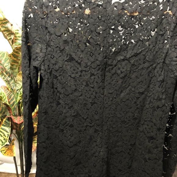 H&M long sleeve black lace dress - Picture 4 of 16